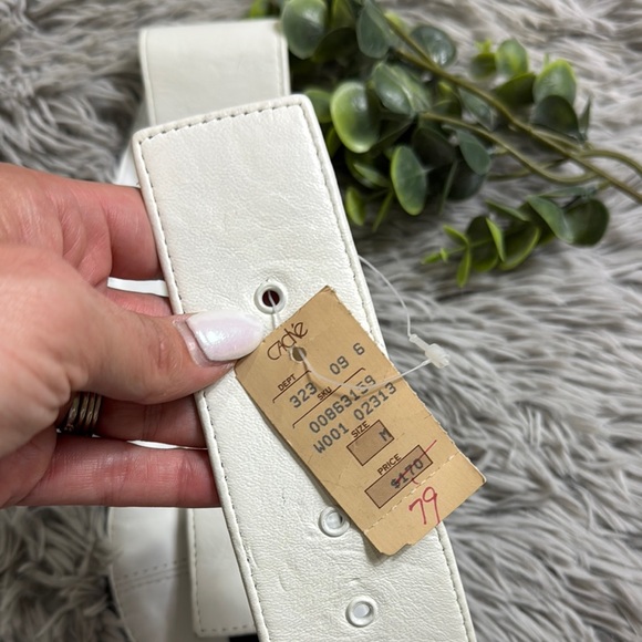 NWT Linda Waldorf Couture from Cache vintage black white high waste belt size M - Picture 6 of 6